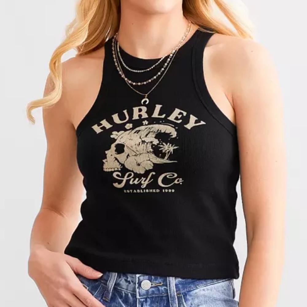 Hurley Surf Co. Skull Graphic Tank Top